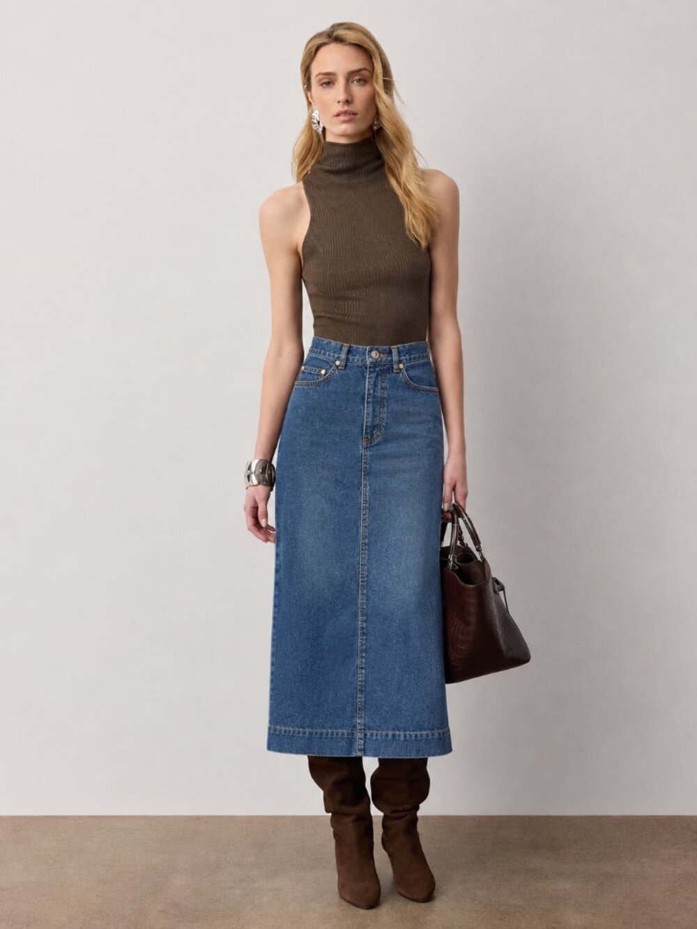 Polo Ralph Lauren Denim Dungarees Skirt